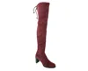 Stuart Weitzman Women's Tipland Cabernet Suede Over The Knee Boot In Multi