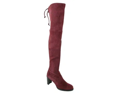 STUART WEITZMAN WOMEN'S TIPLAND CABERNET SUEDE OVER THE KNEE BOOT