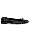STUART WEITZMAN WOMEN'S TULLY LACQUERED LEATHER LOAFERS
