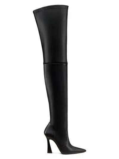 STUART WEITZMAN WOMEN'S ULTRAVINNIE 100MM LEATHER OVER-THE-KNEE BOOTS