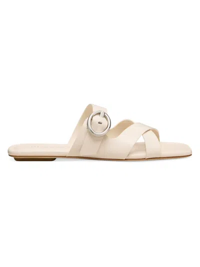 Stuart Weitzman Women's Villa Leather Sandals In Linen