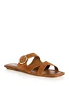 Stuart Weitzman Villa Suede Slide Sandals