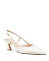 Stuart Weitzman Vinnie 50 Slingback Pumps In White