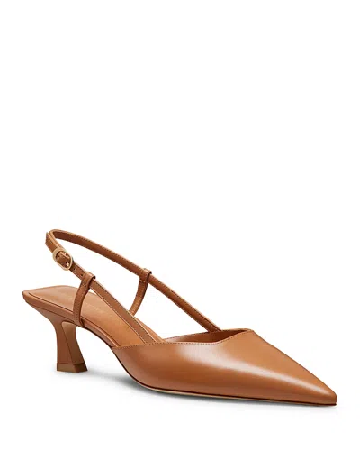 Stuart Weitzman Women's Vinnie 50 Slingback Pumps In Brown