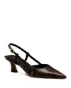Stuart Weitzman Vinnie 50 Slingback Pump In Brown