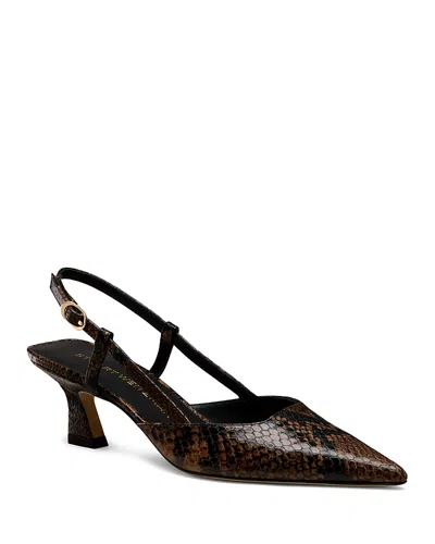 Stuart Weitzman Women's Vinnie 50 Slingback Pumps In Brown