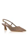 Stuart Weitzman Women's Vinnie 50 Slingback Pumps In Brown