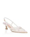 Stuart Weitzman Vinnie 50 Slingback Pump In Cream