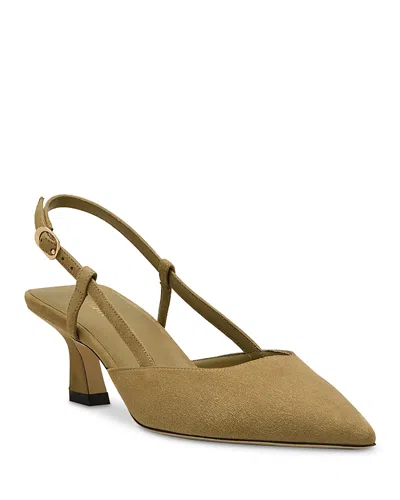 Stuart Weitzman Women's Vinnie 50 Slingback Pumps In Green