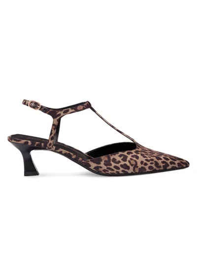 Stuart Weitzman Vne Patent Leather T-strap Pump In Multi