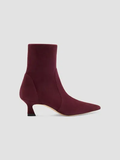 Stuart Weitzman Women's Vinnie 50mm Suede Boots In Red