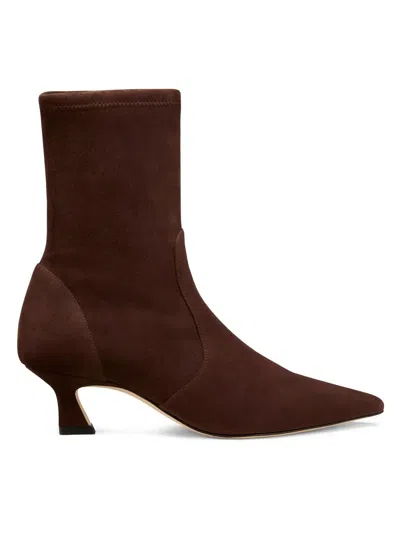 Stuart Weitzman Women's Vinnie 50mm Suede Boots In Brown