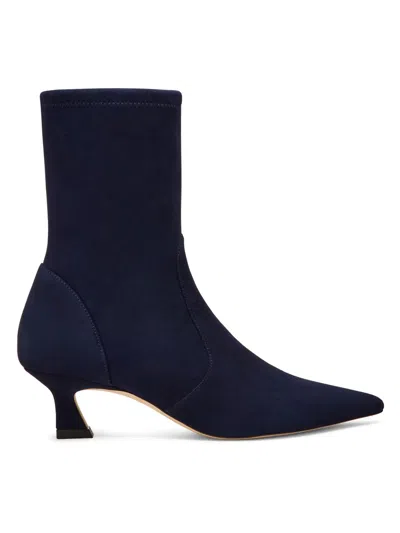 Stuart Weitzman Women's Vinnie 50mm Suede Boots In Blue