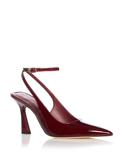 Stuart Weitzman Women's Vinnie 85 Strap Pumps In Burgundy