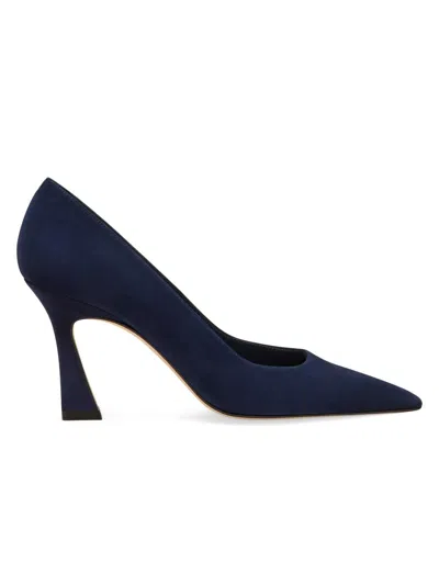 Stuart Weitzman 85mm Vinnie Suede Pumps In Blue