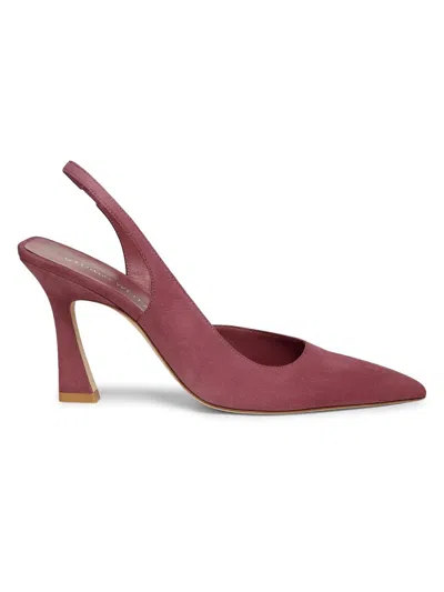 Stuart Weitzman Women's Vinnie 85mm Suede Pumps In Purple