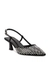 Stuart Weitzman Women's Vinnie Embellished 50 Slingback Pumps In Black