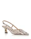 Stuart Weitzman Vinnie 50 Slingback Pump In White