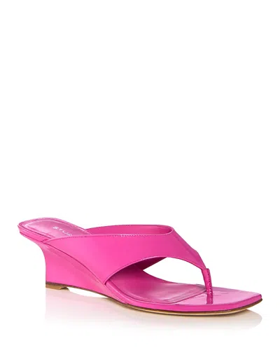 Stuart Weitzman Women's Vinnie Thong Wedge Sandals In Pink