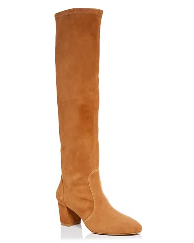 Stuart Weitzman Yuliana Knee High Slouch Boot In Camel