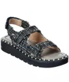 Stuart Weitzman Women's Zoe Lift Sandal In Black / Green/ Blue In Multi