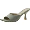 Stuart Weitzman Womens Metallic Square Toe Mules In Multi