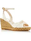 Stuart Weitzman Womens Padded Insole Ankle Strap Wedge Sandals In Natural