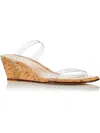 Stuart Weitzman Aleena Pvc Wedge Sandals In Multi