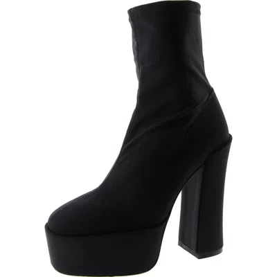Stuart Weitzman Womens Stretch Pull On Booties In Black