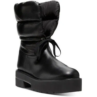 Pre-owned Stuart Weitzman Womens Tyler Ultralift Leather Mid-calf Boots Shoes Bhfo 4021 In Black