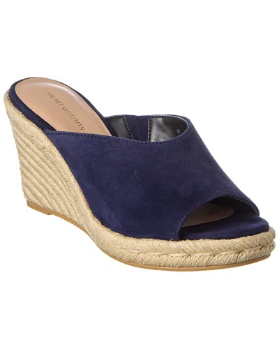 STUART WEITZMAN STUART WEITZMAN WONDA SUEDE WEDGE SANDAL