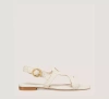 Stuart Weitzman Wovette Flat Sandal In Seashell
