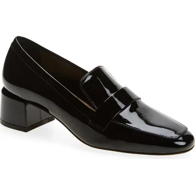 Stuart Weitzman Wylie Patent Leather Loafer In Black