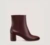 Stuart Weitzman Wynn Zip Bootie 60 In Brown