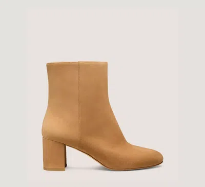 Stuart Weitzman Wynn Zip Bootie 60 In Brown
