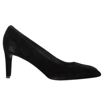 Stuart Weitzman X Russell & Bromley Pumps In Black Suede