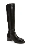 Stuart Weitzman X Sandy Liang Knee High Boot In Black Nappa