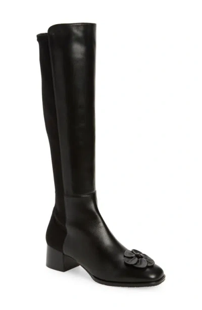 Stuart Weitzman X Sandy Liang Knee High Boot In Black Nappa