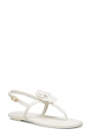 Stuart Weitzman X Sandy Liang T-strap Slingback Sandal In Cream