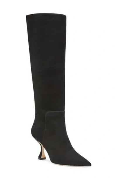 Stuart Weitzman Xcurve 85 Slouch Boot In Black