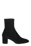 Stuart Weitzman Woman Ankle Boots Black Size 11.5 Soft Leather