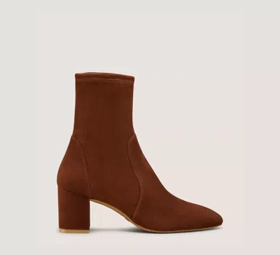 Stuart Weitzman Yuliana 60 Stretch-suede Ankle Boots In Brown