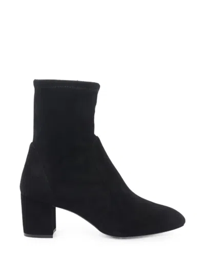 Stuart Weitzman Woman Ankle Boots Black Size 10.5 Leather