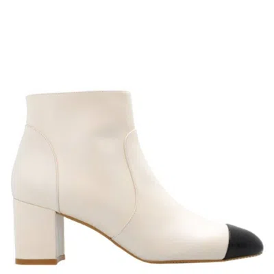 Stuart Weitzman Yuliana 60 Ankle Boots In White