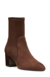 Stuart Weitzman Yuliana 60 Bootie In Walnut/dark Brown Suede