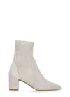 Stuart Weitzman 60mm Yuliana Suede Boots In Gray