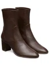 Stuart Weitzman Yuliana 60 Womens Leather Pull On Ankle Boots In Walnut