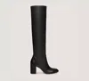 Stuart Weitzman Yuliana 85 Slouch Boot Knee-high In Black