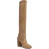 Stuart Weitzman Yuliana Knee High Slouch Boot In Brown