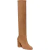 Stuart Weitzman Yuliana Knee High Slouch Boot In Camel Leather